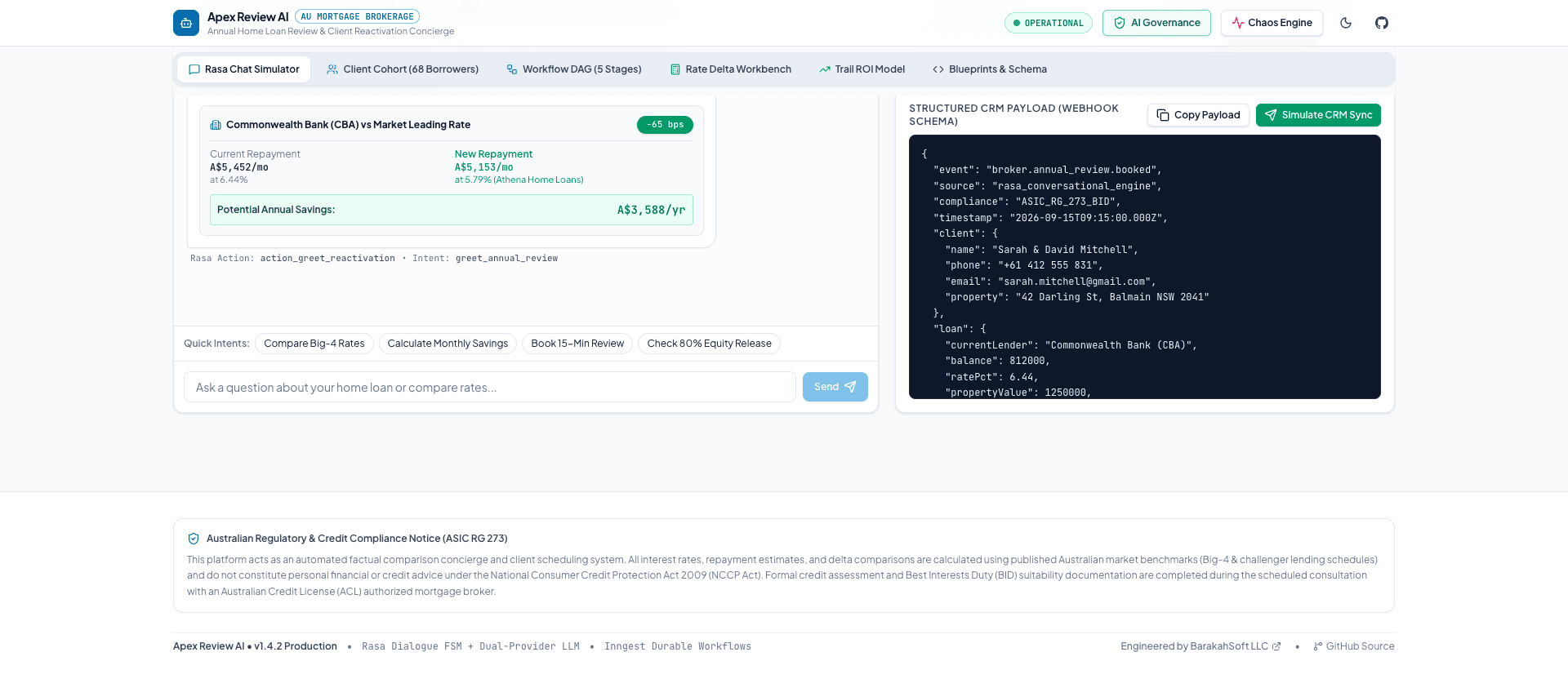 HomeLoanRev AI - Mortgage Client Reactivation & Review Engine